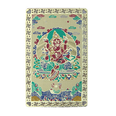 Décoration murale carte talisman dzambhala