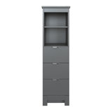 MagickWoods Elenis 14 W X 17 D X 49H Graphite Grey Linen Cabinet