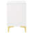 White 2-Drawer Rectangular Nightstand-1906713554