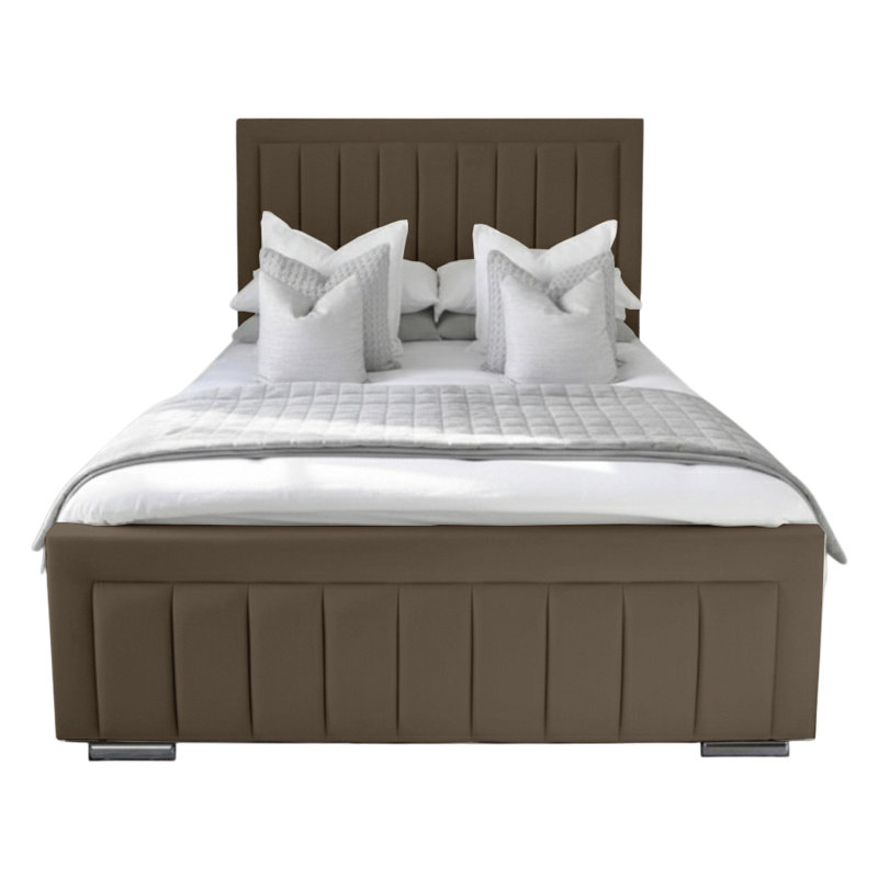 Abianna Upholstered Bed, Single (3'), Mole