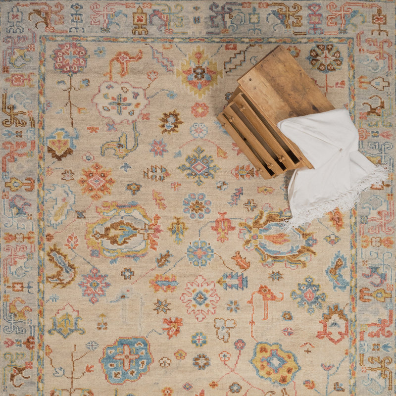 Handmade Wool Oriental Area Rug, Rectangle 10' x 14'