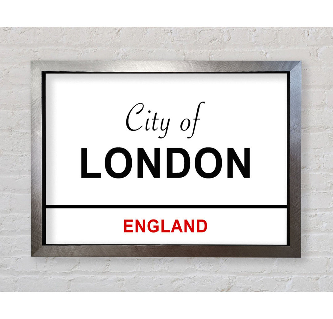 City Of London Signs - Drucken