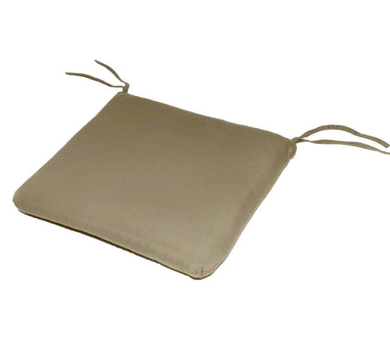 Outdoor 2.5'' Dining Chair Cushion, Antique Beige Sunbrella® Canvas