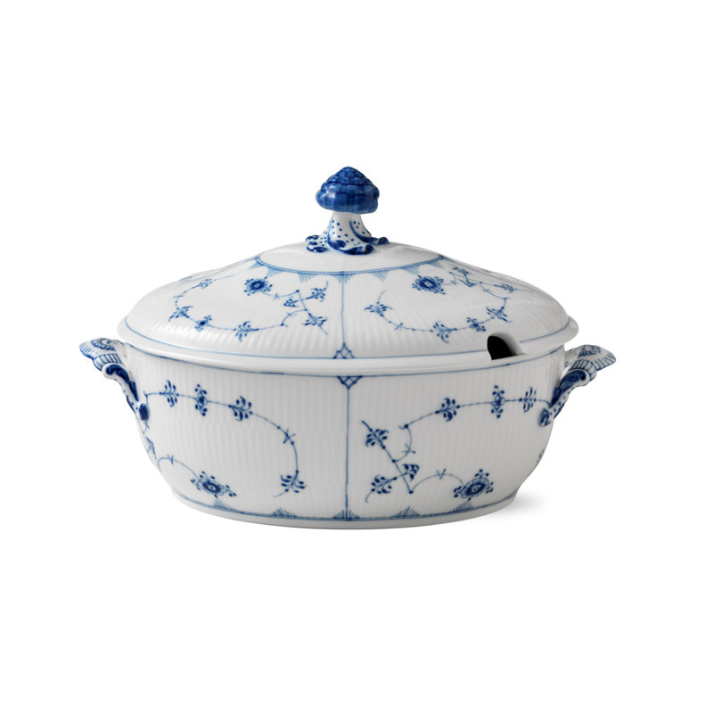 Royal Copenhagen Blue Fluted Plain 2 qt. Tureen