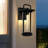 15 In. Outdoor Wall Sconce 1-Light Wall Lantern Scone Metal Frame And Clear Glass Shade-1161374043