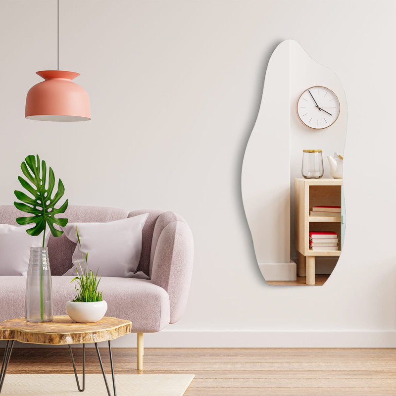 Miroir d'appoint sans cadre Bik, Noir, H 55 po x l 24 po