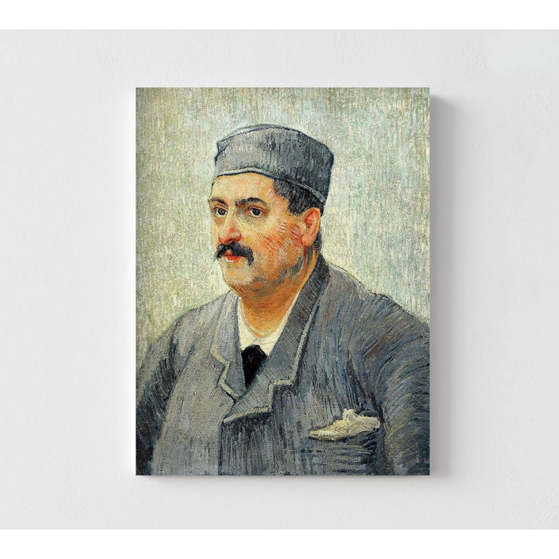 Reproduction d'art de restaurant par Vincent Van Gogh, moustache, maison, décoration murale, H 7 po x l 5 po