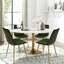 Chaise d'appoint en velours Heffron-2095468985