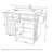 Rolling Kitchen Island Cart With Trash Can Storage, Power Outlet, Drop Leaf & One Drawer