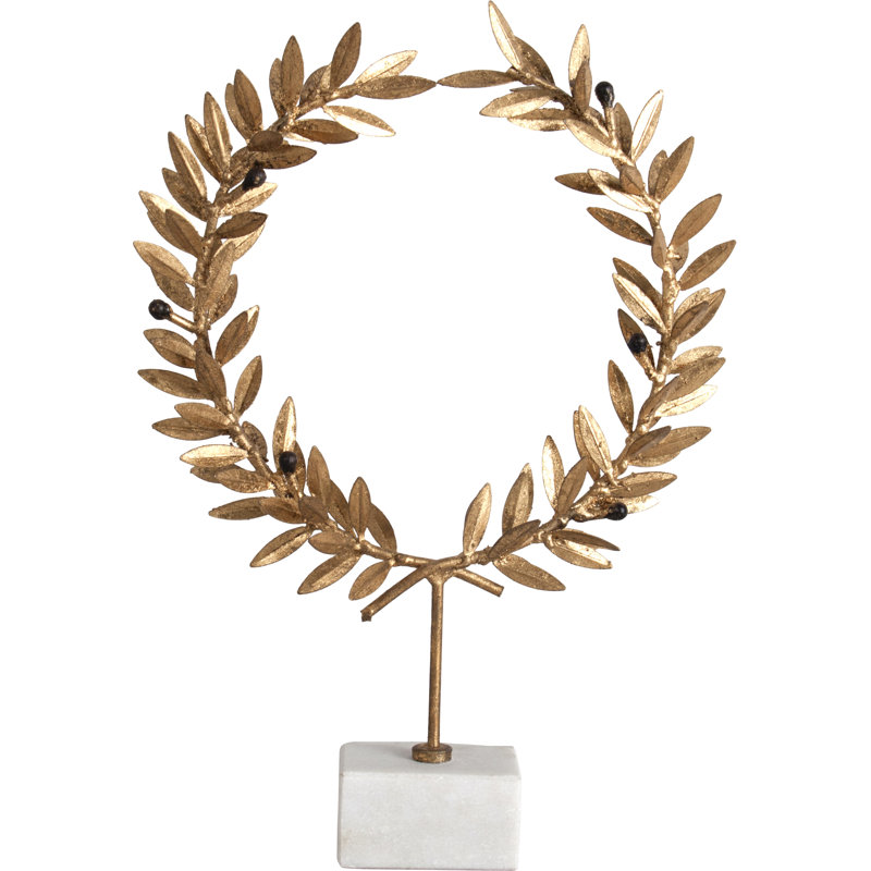 Kotinos 9.5" Wreath on Stand Sculpture