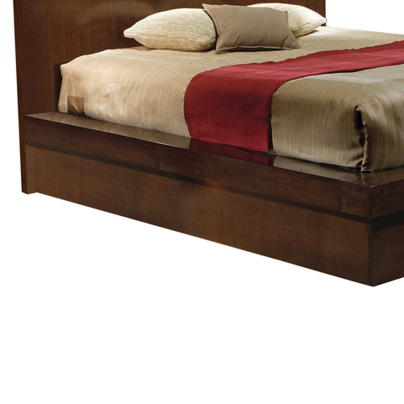 Hamler Solid Wood Bed, Queen, Cappuccino