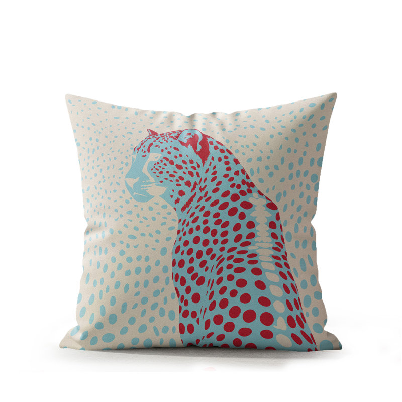 Coussin d'intérieur Cori, Brume céleste, 18 x 18
