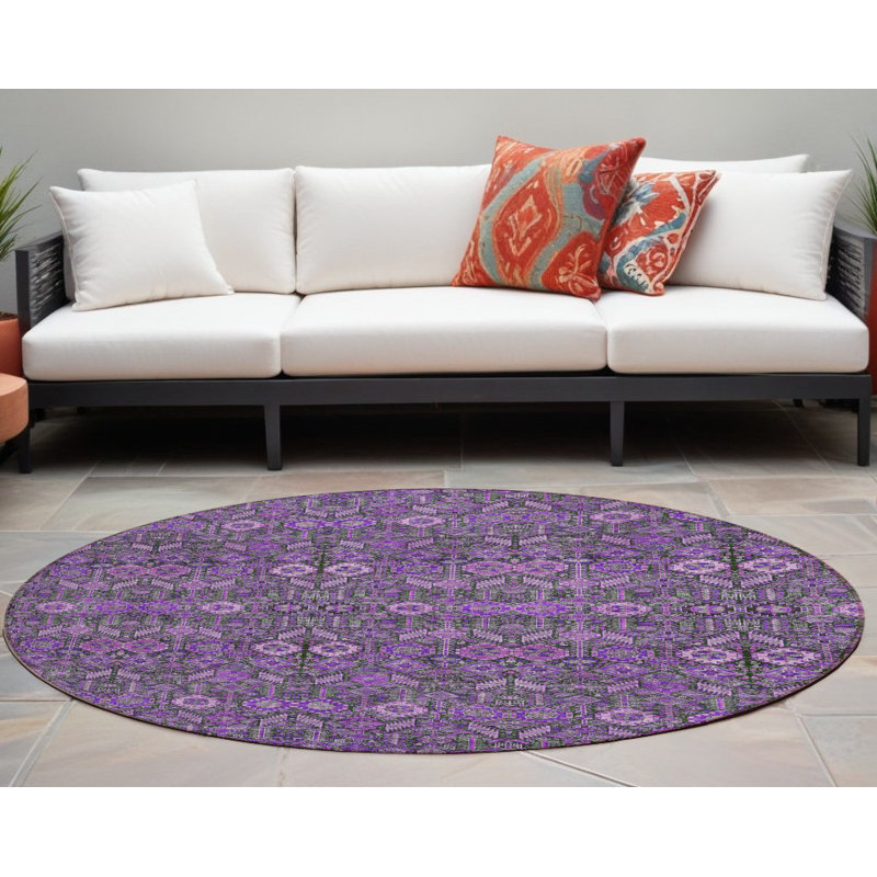 Tapis d'intérieur rond 8 pi