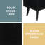 Storage Cube Organizer Sideboard Console Table with 3 Cubbies and 3 Cabinets-1745551502