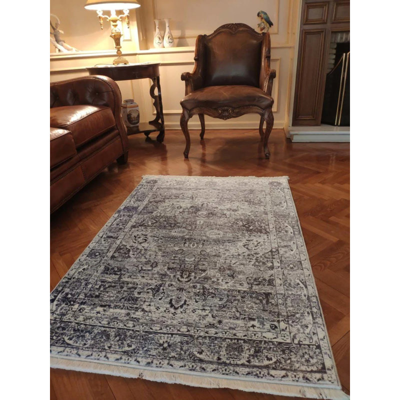 Tapis en coton Junilla avec envers antidérapant, Carré 2 pi 7 po