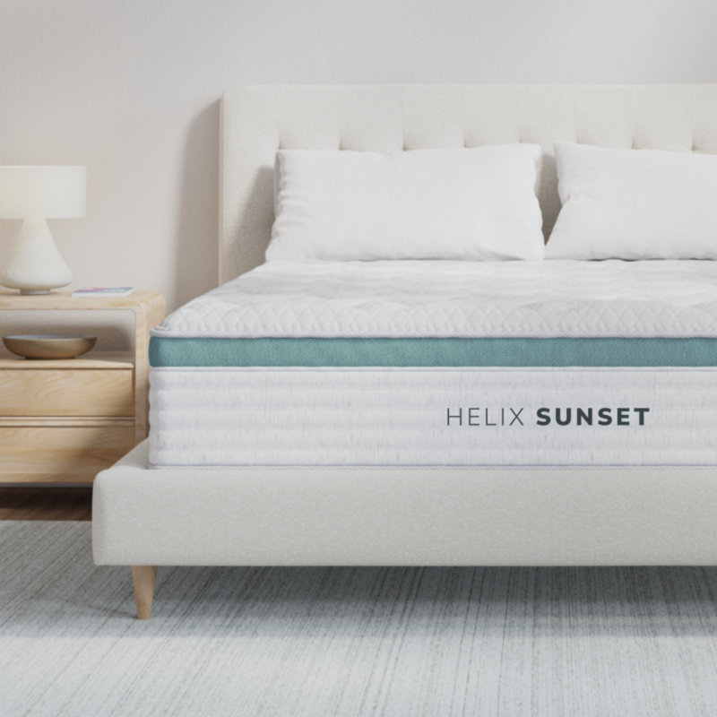 Matelas Helix Sunset avec plateau-coussin GlacioTex, Lit simple