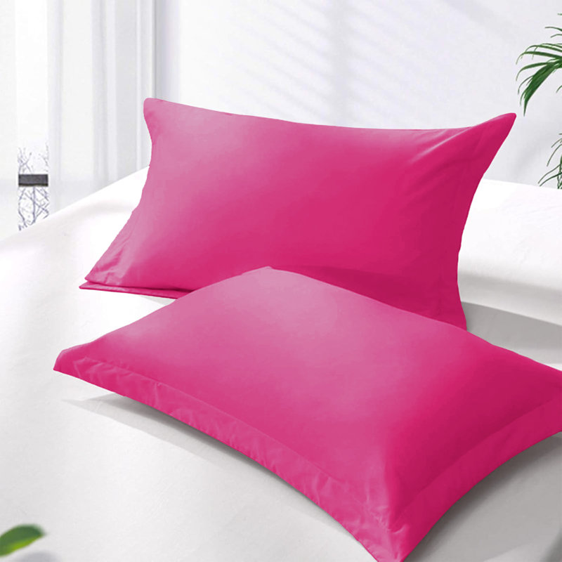 300TC Microfiber Duvet Cover Set – Reversible Luxury 3-Piece, Single Duvet Cover + 1 Standard Pillowcase, Pink
