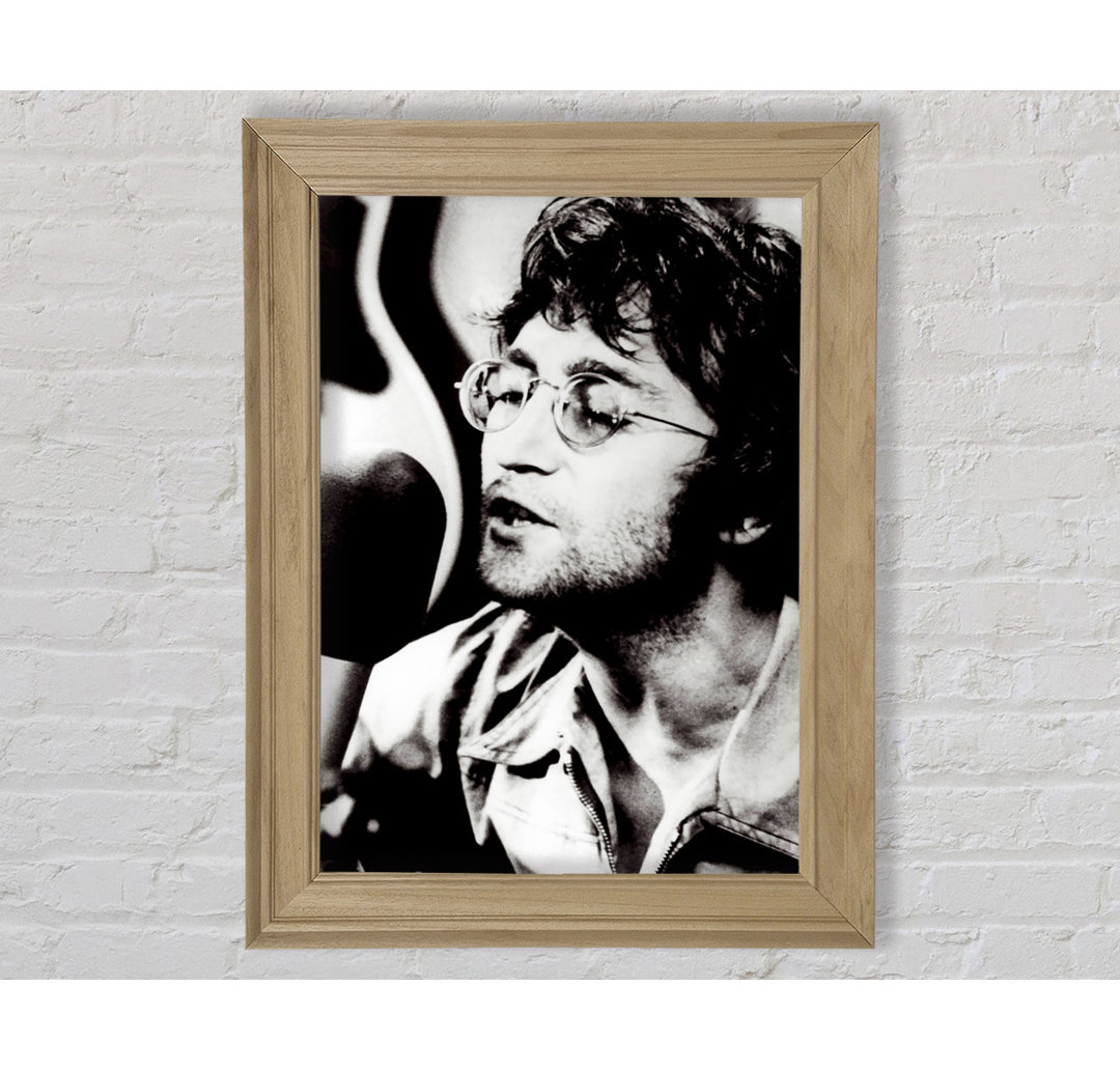 John Lennon Imagine B N W - Druck