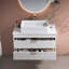 Meuble-lavabo simple 31,5 pouces avec lavabo vasque en céramique et armoire de rangement Modern