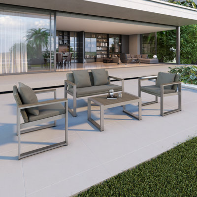 Canapé double en aluminium tissé en aluminium