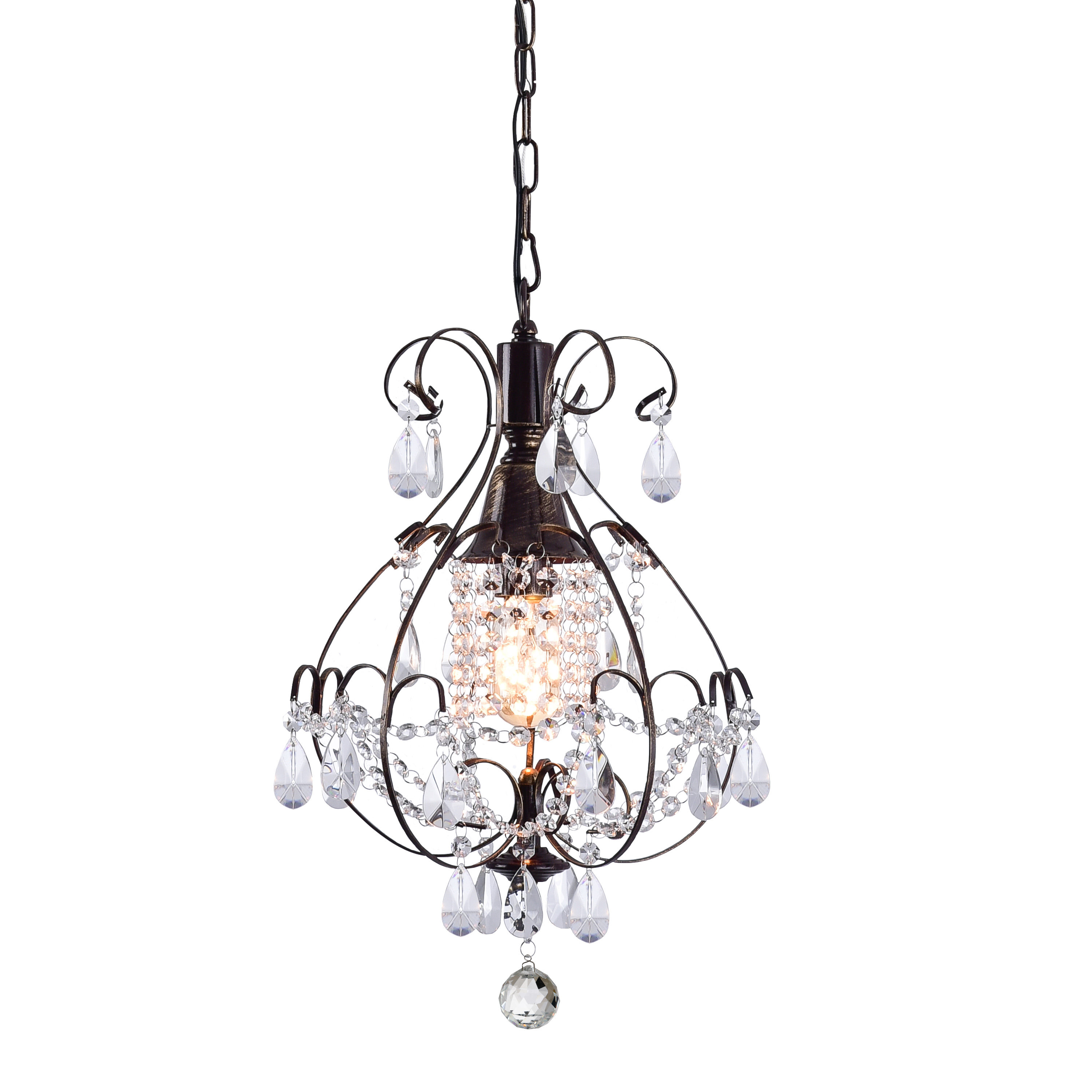 Ophelia & Co. Huitt 5 - Light Wood Dimmable Empire Chandelier & Reviews