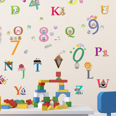Adhésif décoratif alphabet et chiffre