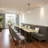 Double velvet upholstered booth set