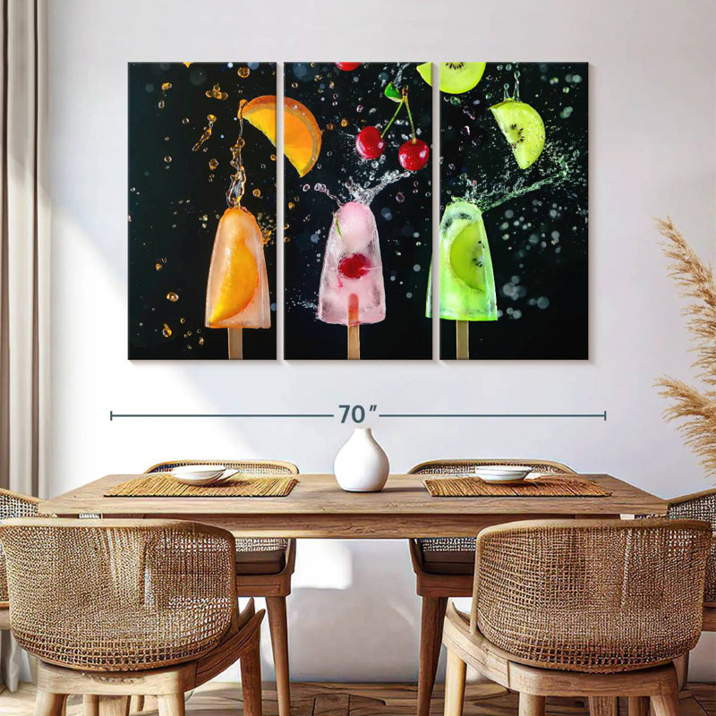 Yarlin Sweet Fruit Popsicles, 42" H x 65" W