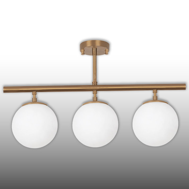 Plafonnier semi-encastré 3 lumières