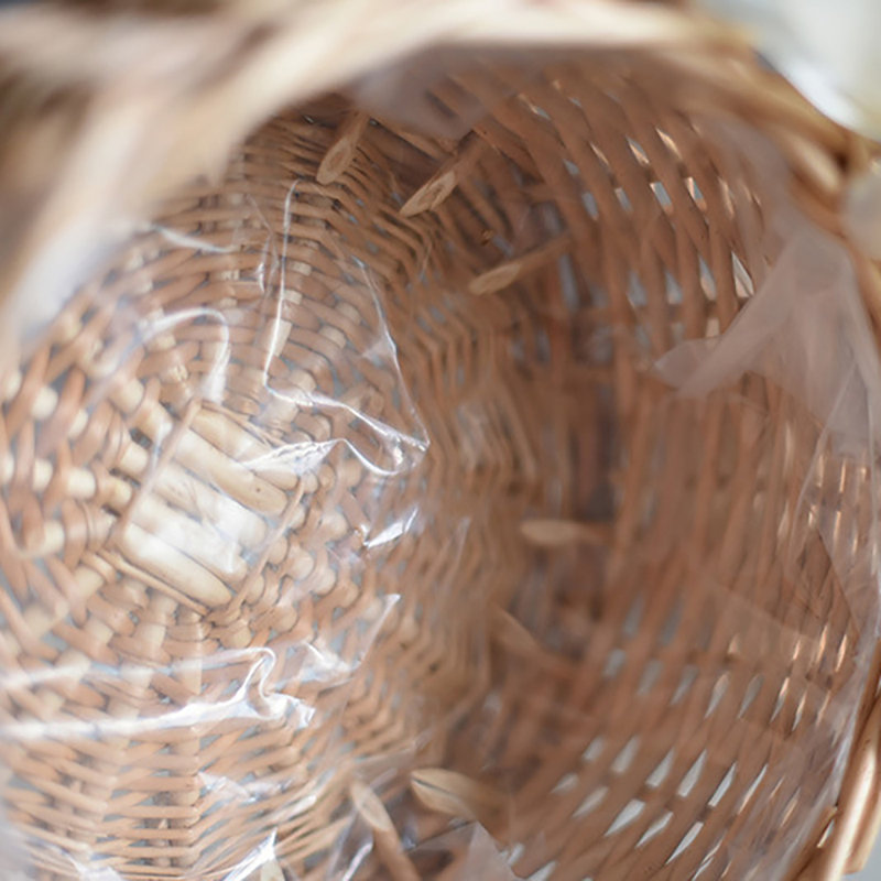 Panier de fleurs en osier et rotin, panier de fleurs de mariage, décoration de panier de fleurs tissées à la main, panier de rangement de bonbons, décoration de la maison