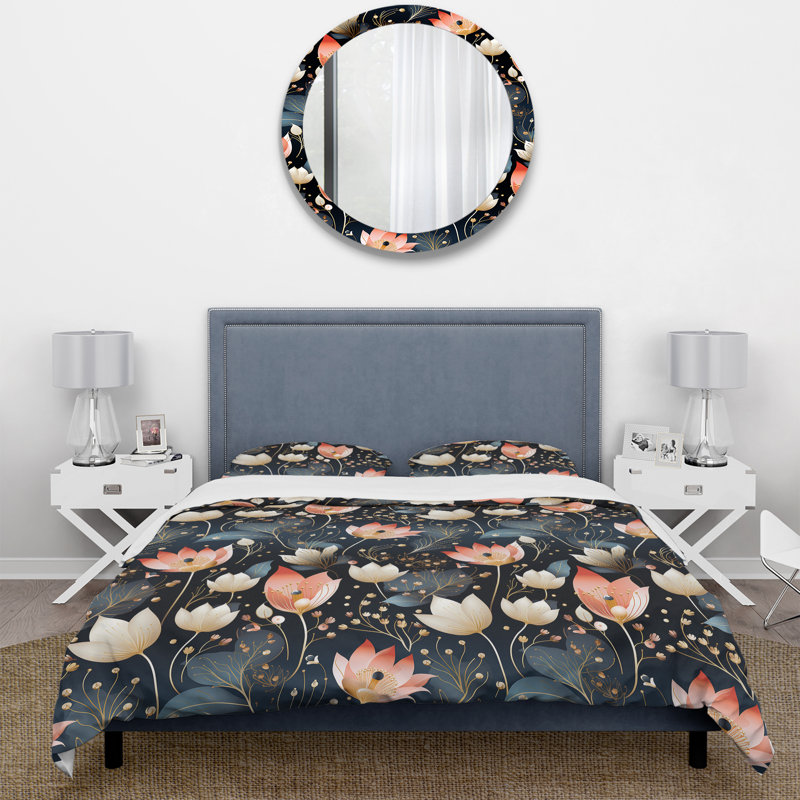 Ensemble de housse de couette Moroccan Influence Floral Ethereal Garden III - Floral