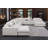 8-Person Chenille Sectional with Console and 2 Ottomans-1303107184