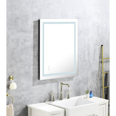 Led Bathroom Mirror 40"x36" With Fog: Dimmable, 3 Color Options, Memory For A Classy Dimmable Fog Led Mirror: Colours, Charming Interior