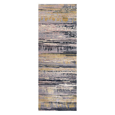 Handmade Silk and Wool Abstract Area Rug