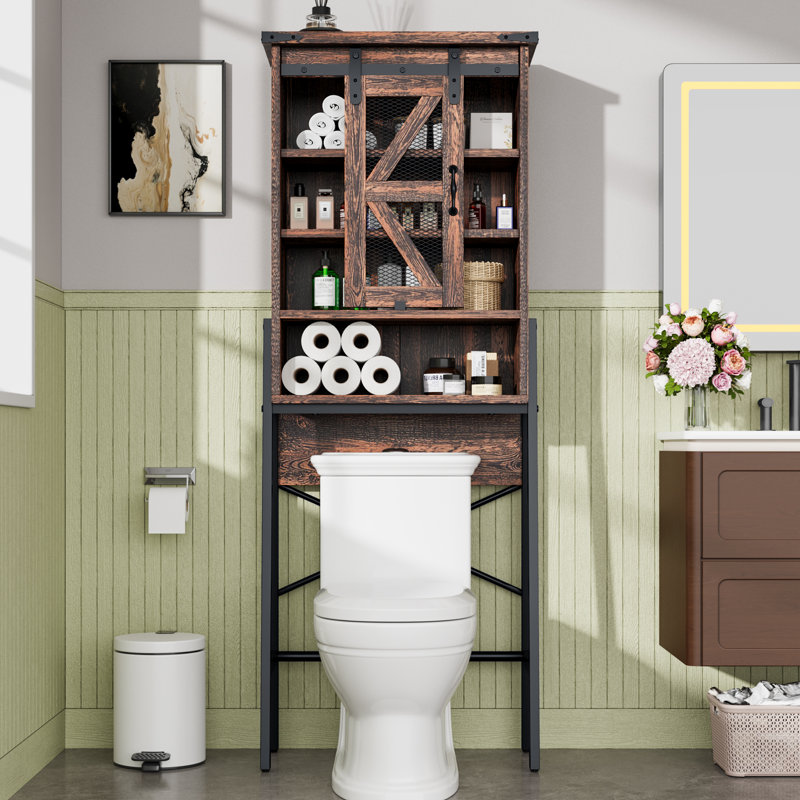 Rangement autoportant au-dessus de la toilette