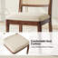 Chaise de salle à manger en bois massif avec dossier en rotin de 20 po de largeur Demretuis-623676822