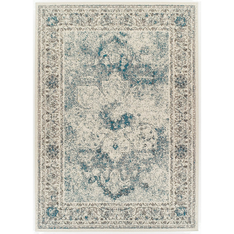 Tapis beige en laine / polyester Chiles