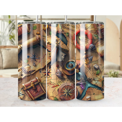 Choose Handmade Tumblers 591 mL Vacuum Insulated Stainless Steel (18/8) Travel Tumbler with Straw