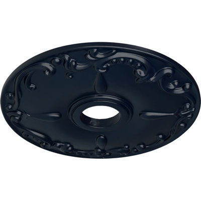 Endurathane Kent Ceiling Medallion, 18"OD x 3 1/2"ID x 1 1/4"P (Fits Canopies up to 5"), Hand-Painted Midnight Dream Finish