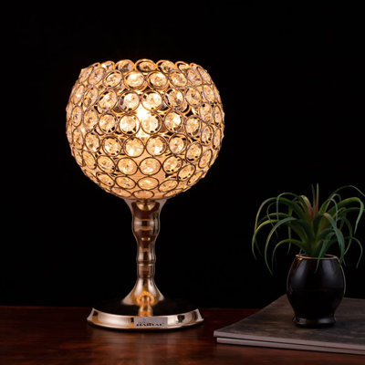 Eliyas LED Spherical Crystal Table Lamp Lamp Crystal Ball Night Light