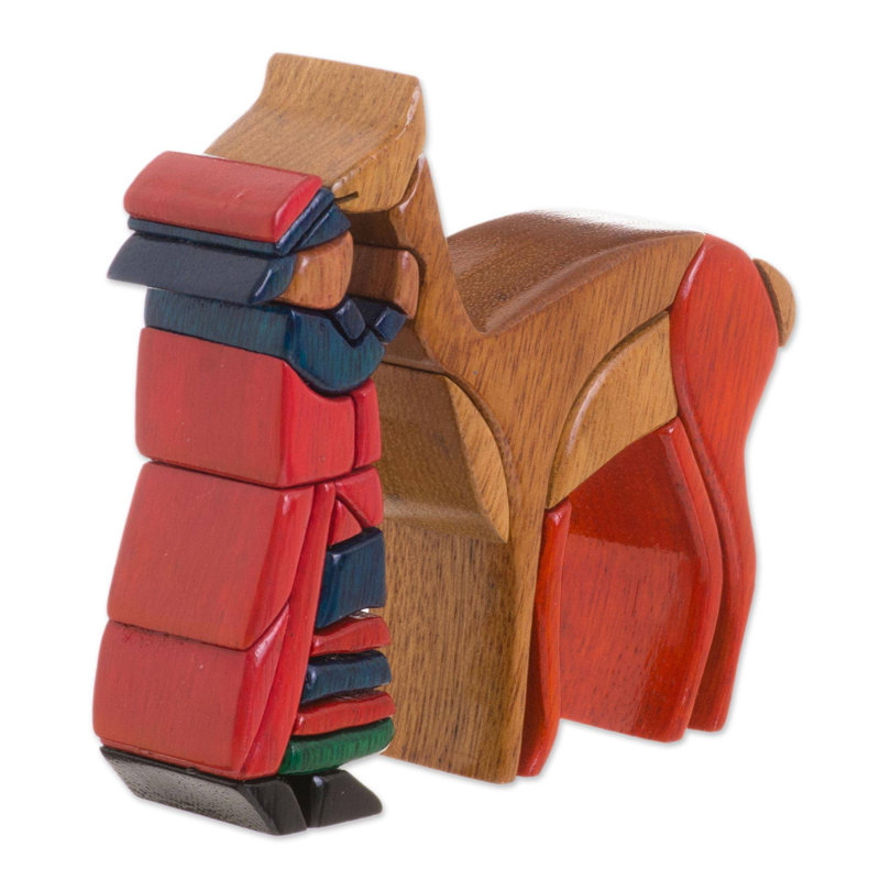 Figurine en bois cuzco berger Salalima