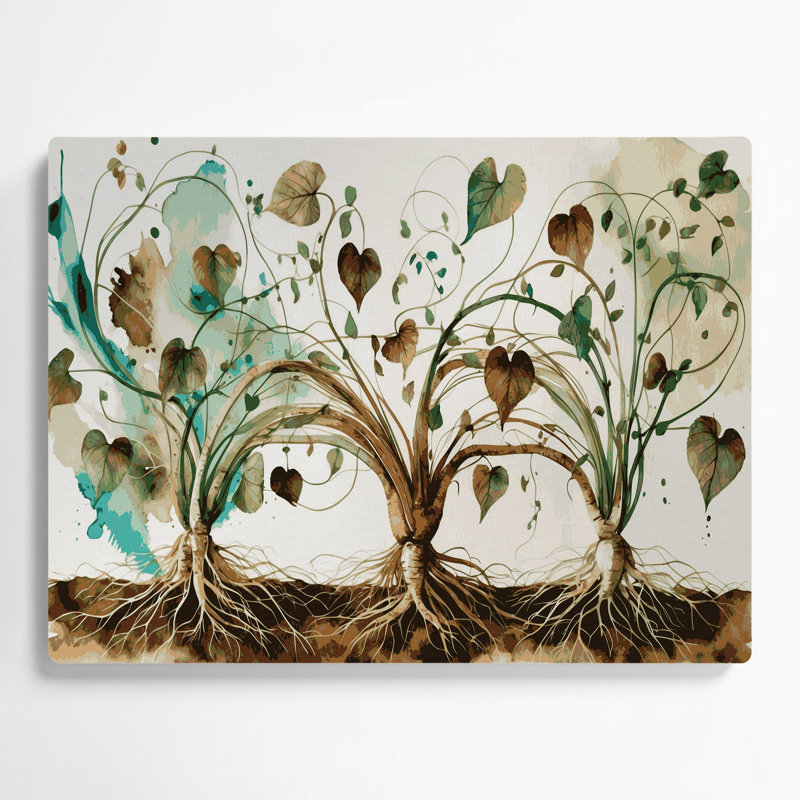 Légumes, art mural en métal beige Ahipa, H 12 po x l 18 po