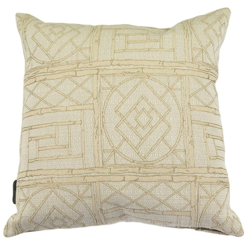 Coussin décoratif St Croix Tiki, Blanc