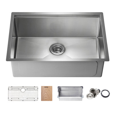 28'' L Single Bowl Stainless Steel Kitchen Sink