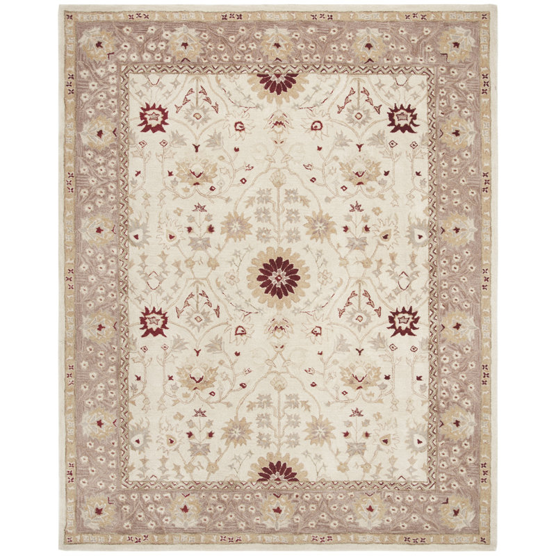 Tingley Hand Tufted Wool Pile Oriental Rug, Rectangle 6' x 9'
