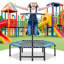 Trampoline d'exercice, rebondisseur portable pliable