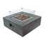 Albany 36" Square Gas Fire Pit Table with Glass Windscreen, Burner Lid, & Cover-108682756