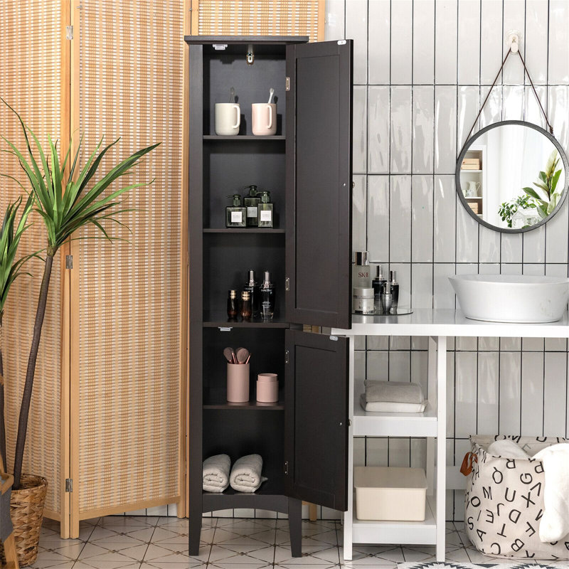 Linen Cabinet, Black