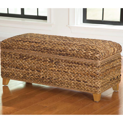 Stylish Amber Chest - Woven Banana Leaf, Fits Various Interior Designs Spacious Trunk Leaf Design, Meets Your Storage Needs