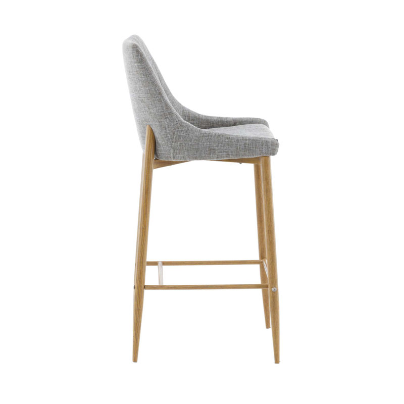 Zosia Upholstered Counter Stool with Metal Frame